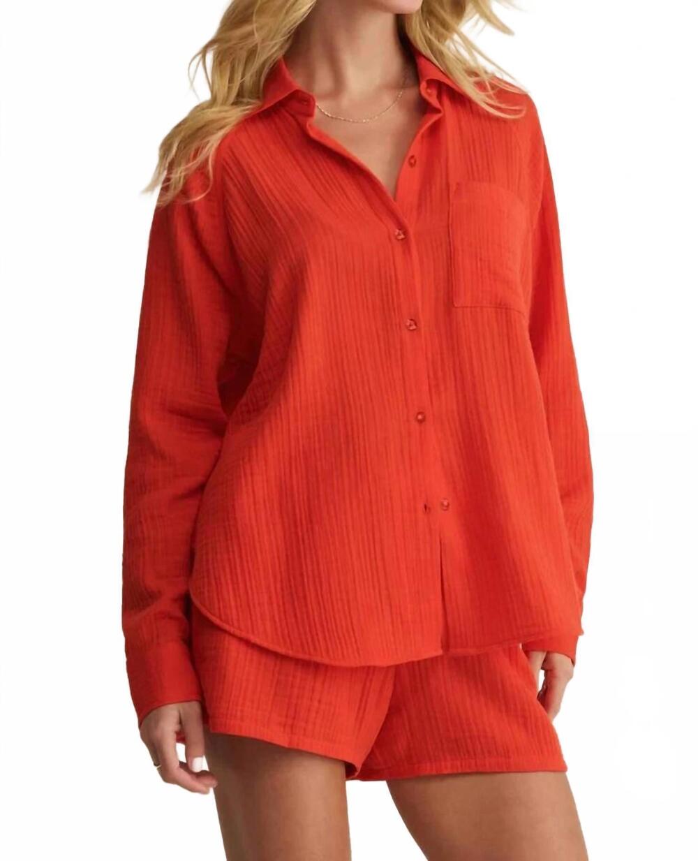 NEW Z SUPPLY perfect airy top in lychee